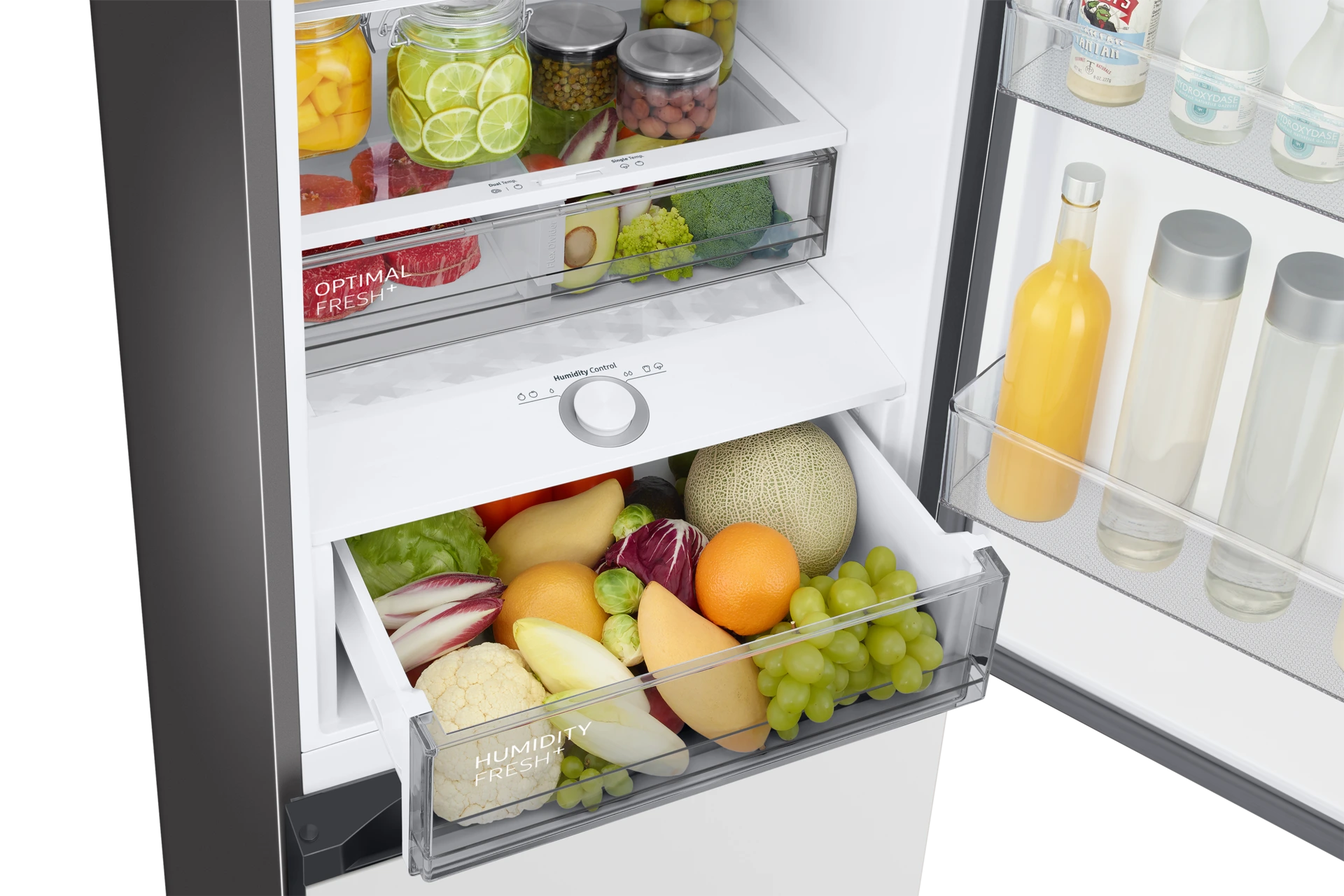 Lodówka Bespoke AI z dolnym zamrażalnikiem No Frost Optimal Fresh + wys. 203 cm RB38C7B5C12/EF — widok 6