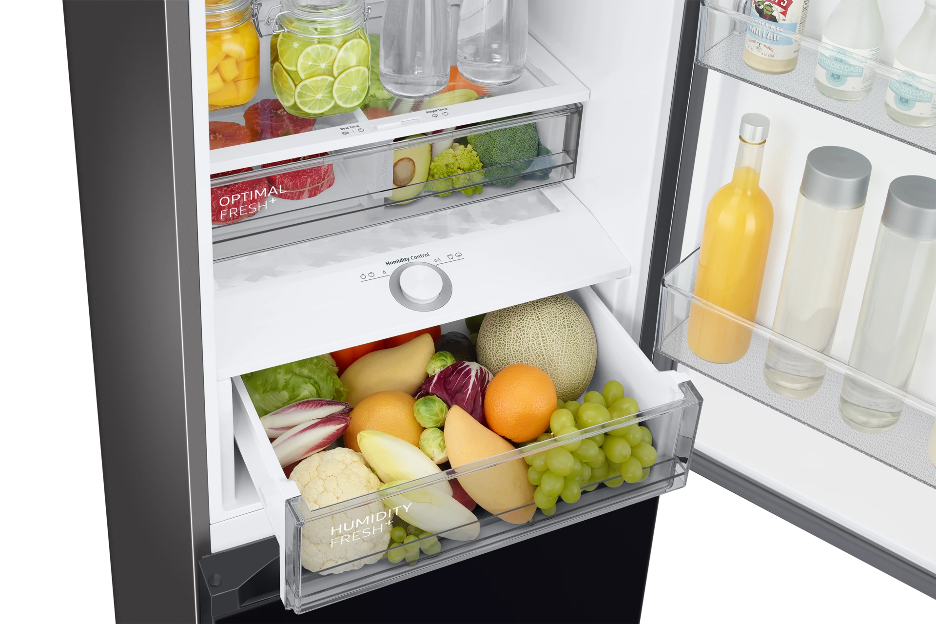 Lodówka Bespoke AI z dolnym zamrażalnikiem No Frost Twin Cooling Plus™ wys. 203 cm RB38C7B6A22/EF — widok 10