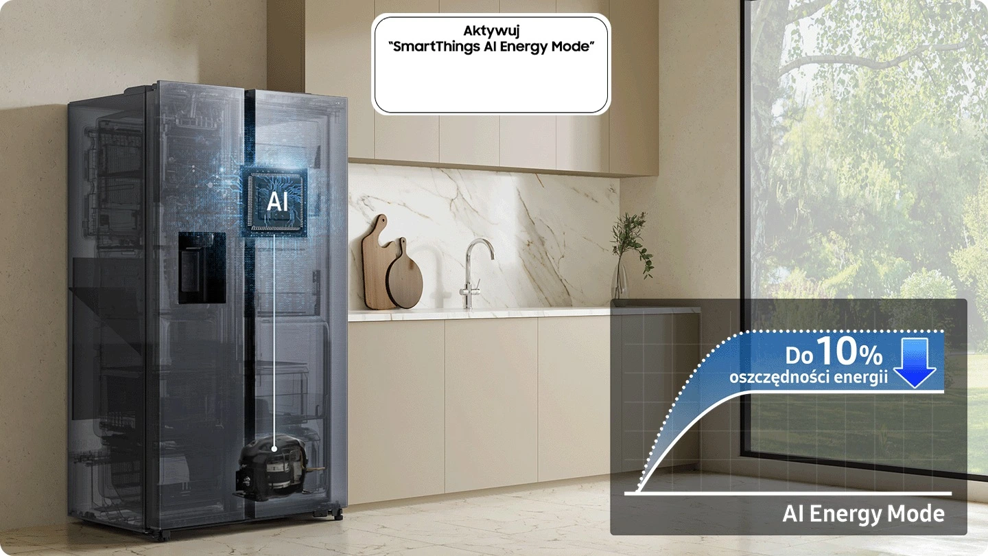 Samsung RS70F64KEBEO — Tryb AI Energy Mode