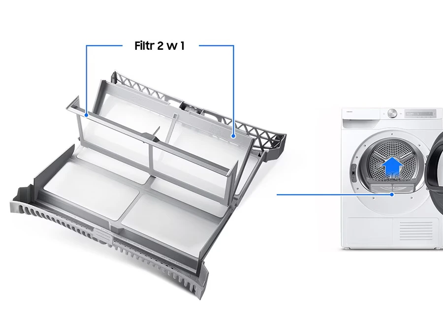 Samsung DV9MDG6845LHU4 — Filtr 2 w 1