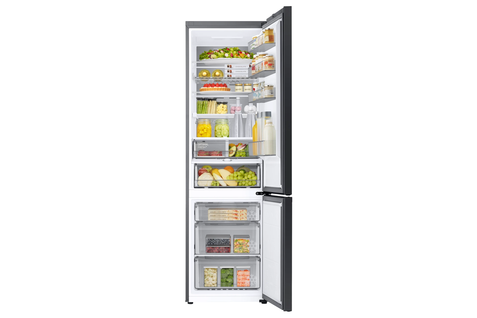 Lodówka Bespoke AI z dolnym zamrażalnikiem No Frost Twin Cooling Plus™ wys. 203 cm RB38C7B6AAP/EF — widok 3