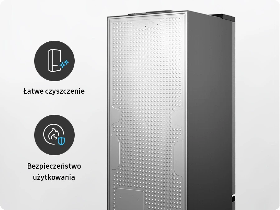Samsung RB34C672DSA/EF — Płaski tył Clean Back