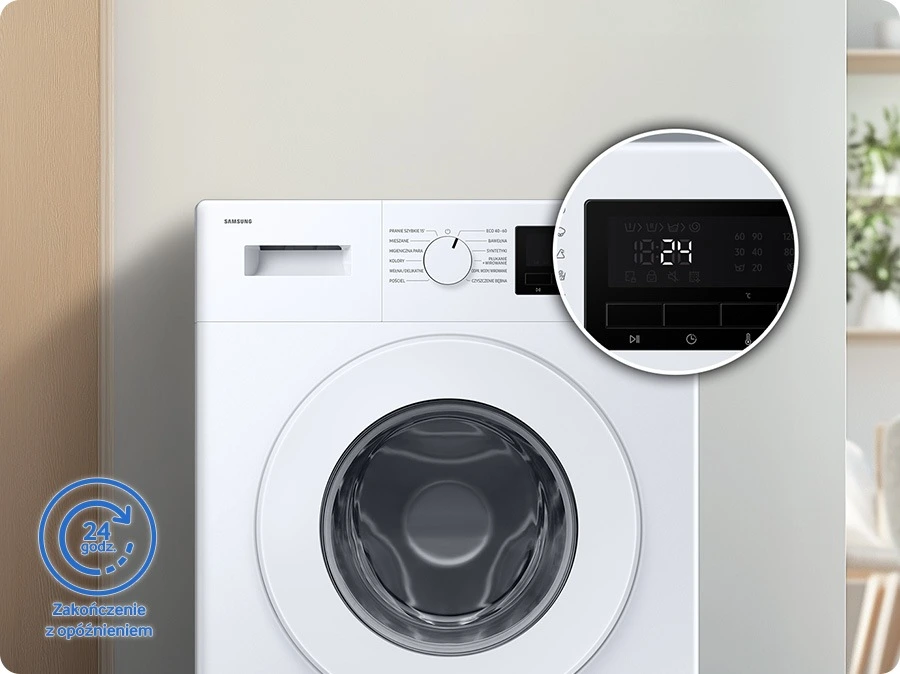Samsung WW80FG3M05TWEO — Opóźnione zakończenie
