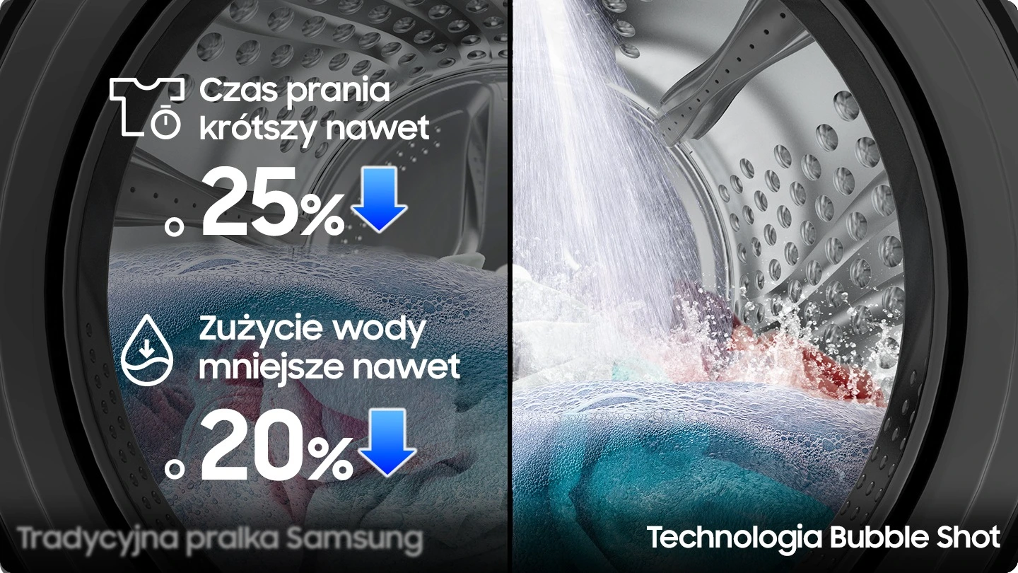 Samsung WD90DG5G34BBEO — Bubble Shot
