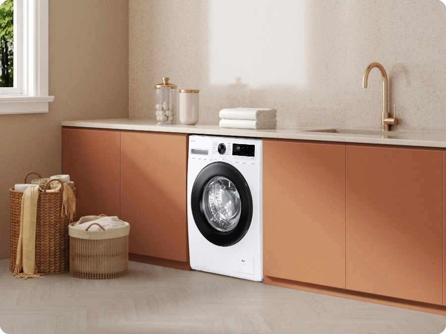 Samsung WW80FG5L32AEEO — Konstrukcja Slim