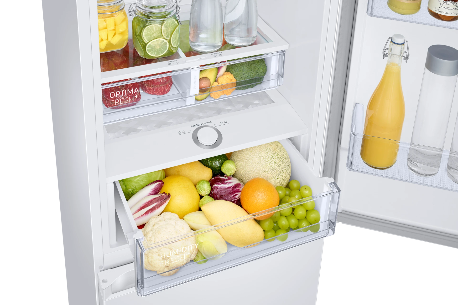 Lodówka AI z dolnym zamrażalnikiem No Frost AI Energy Mode wys. 185,3 cm RB34C675DWW/EF — widok 8