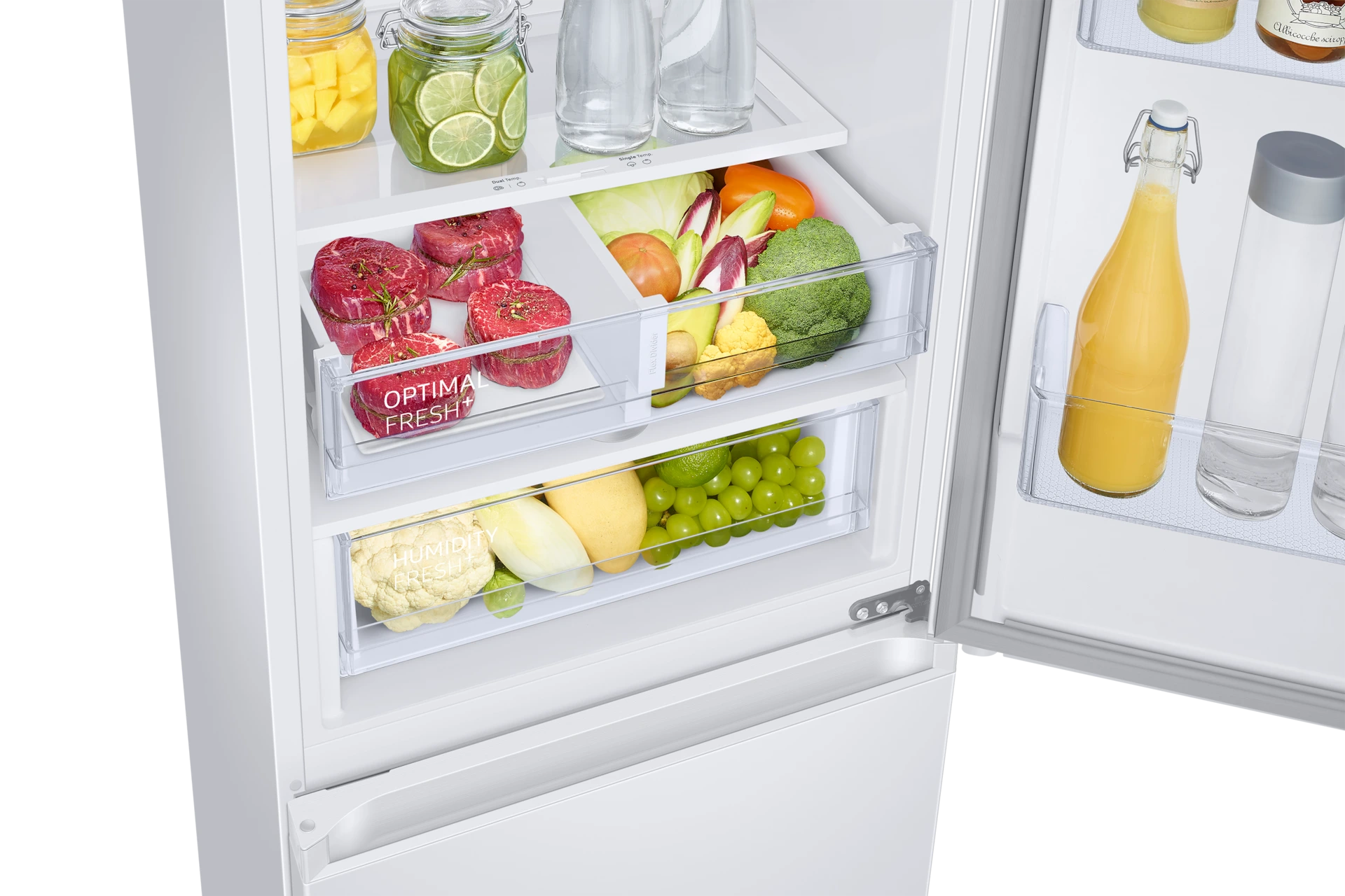 Lodówka AI z dolnym zamrażalnikiem No Frost AI Energy Mode wys. 185,3 cm RB34C675DWW/EF — widok 7