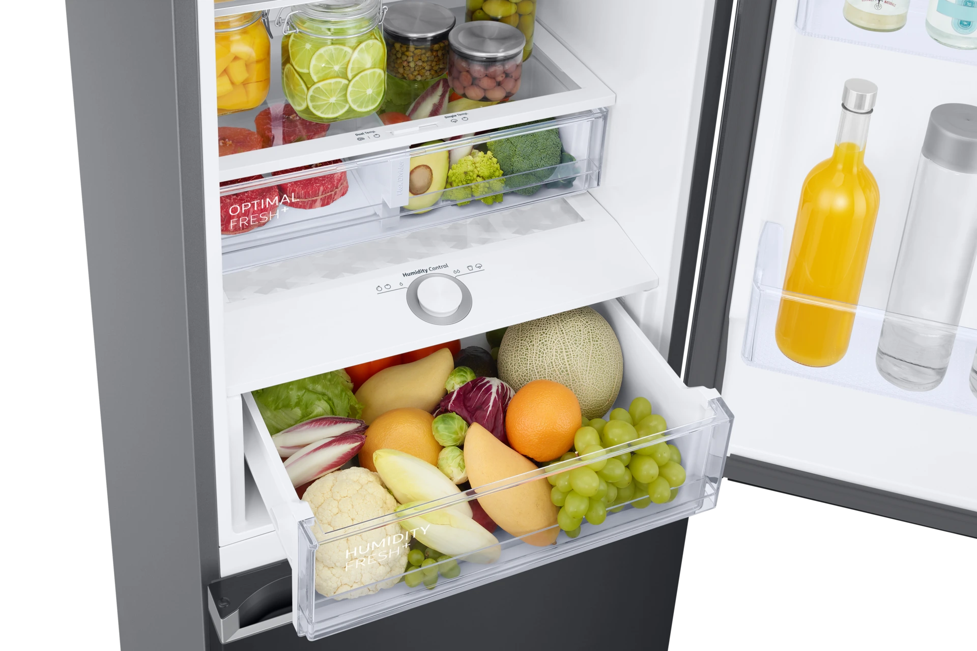 Lodówka AI z dolnym zamrażalnikiem No Frost AI Energy Mode wys. 203 cm RB38C675EB1/EF — widok 8
