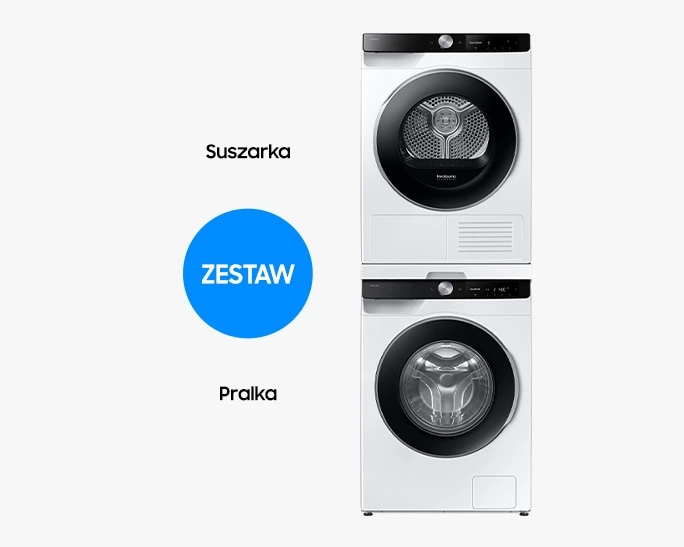 Zestaw Pralka AI 9kg WW90DG6U85LKU4 + Suszarka AI 9kg DV90DG6845LKU4 — widok 2