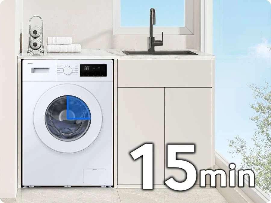 Samsung WW80FG3M05TWEO — Szybkie pranie 15 minut