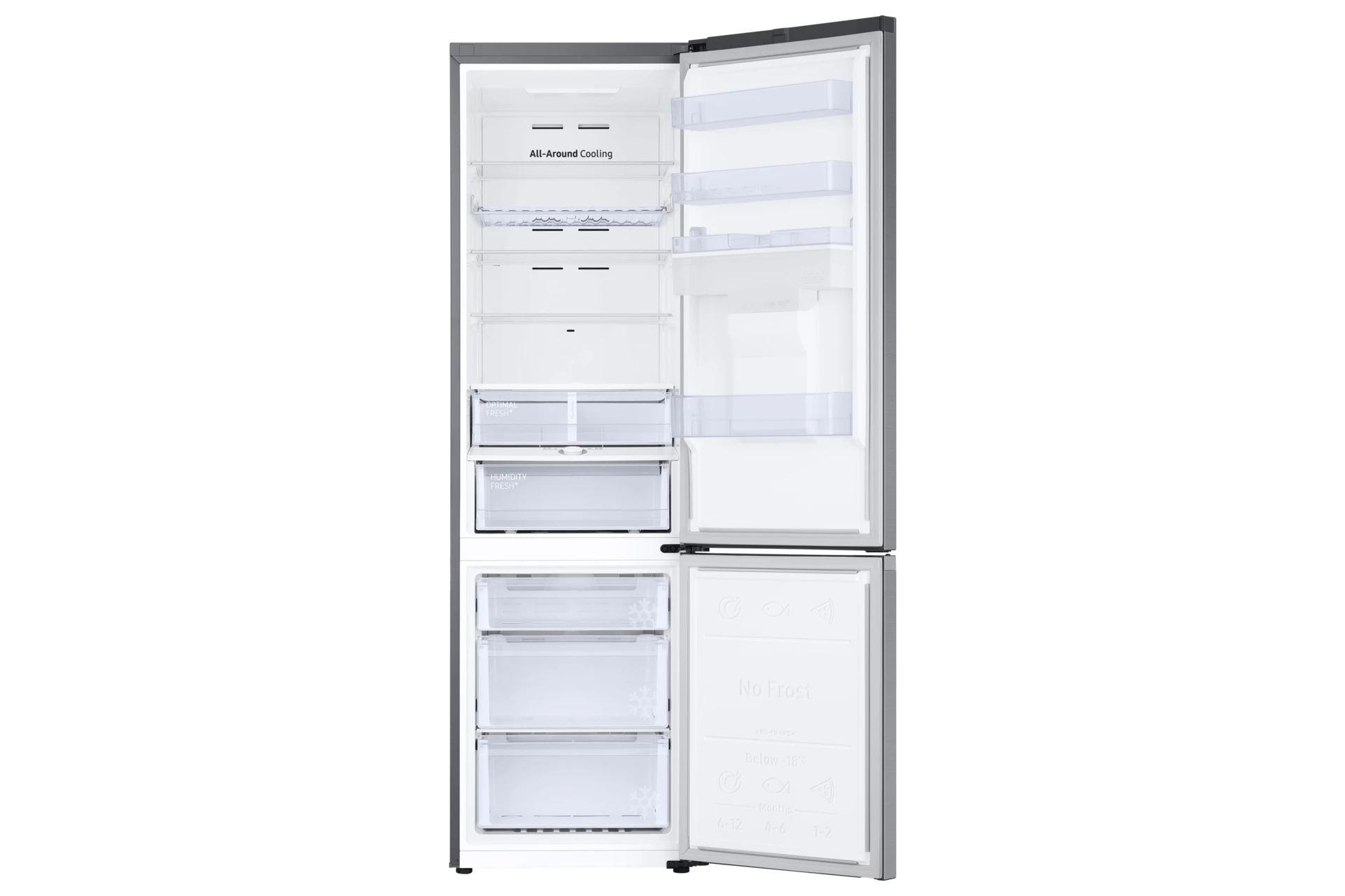 Lodówka AI z dolnym zamrażalnikiem No Frost SpaceMax™ wys. 203 cm RB38C635ES9/EF — widok 4