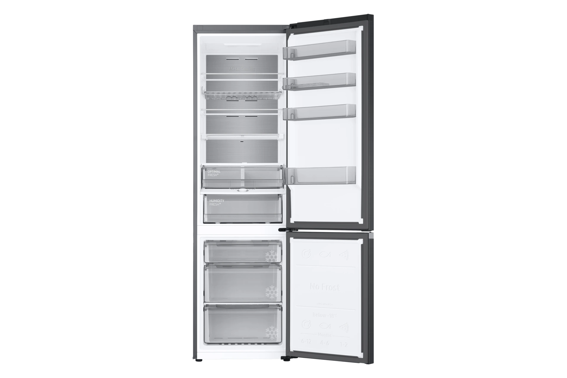 Lodówka AI z dolnym zamrażalnikiem No Frost SpaceMax™ wys. 203 cm RB38C776CB1/EF — widok 3