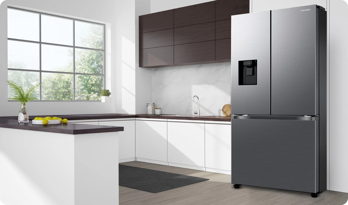 Samsung RF50C530EB1/EO — Prosta linia frontu