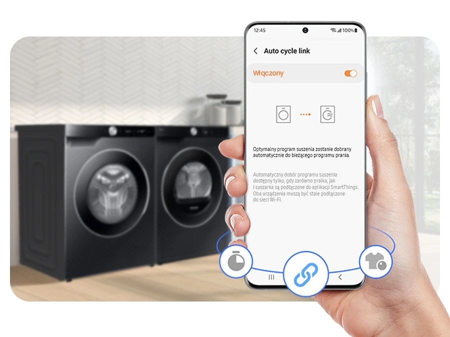 Samsung WW90DG6U85LBU4 — Wi-Fi i obsługa w SmartThings