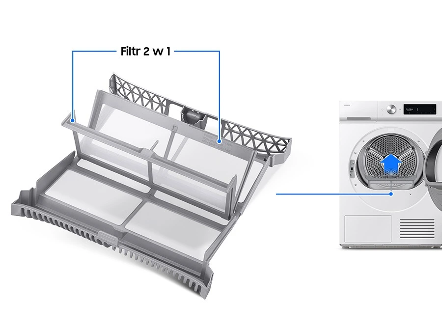 Samsung DV90DB7845GWU4 — Filtr 2 w 1