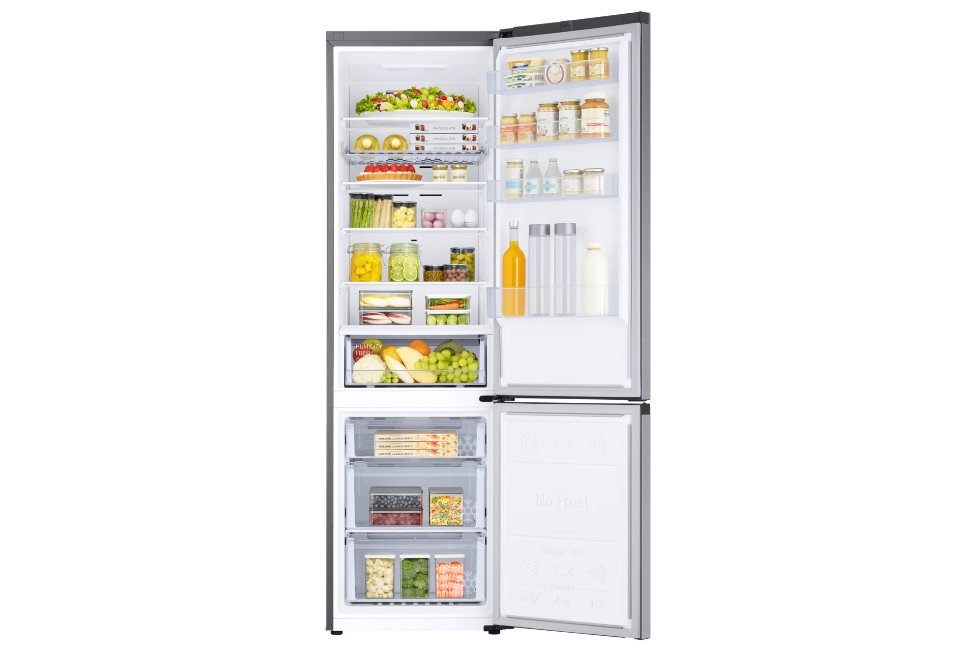 Lodówka AI z dolnym zamrażalnikiem No Frost AI Energy Mode wys. 203 cm RB38C602CSA/EF — widok 5