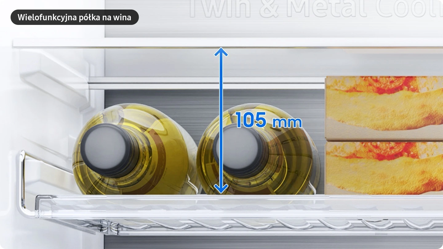 Samsung RB38C7B5BS9/EF — Wielofunkcyjna półka na butelki