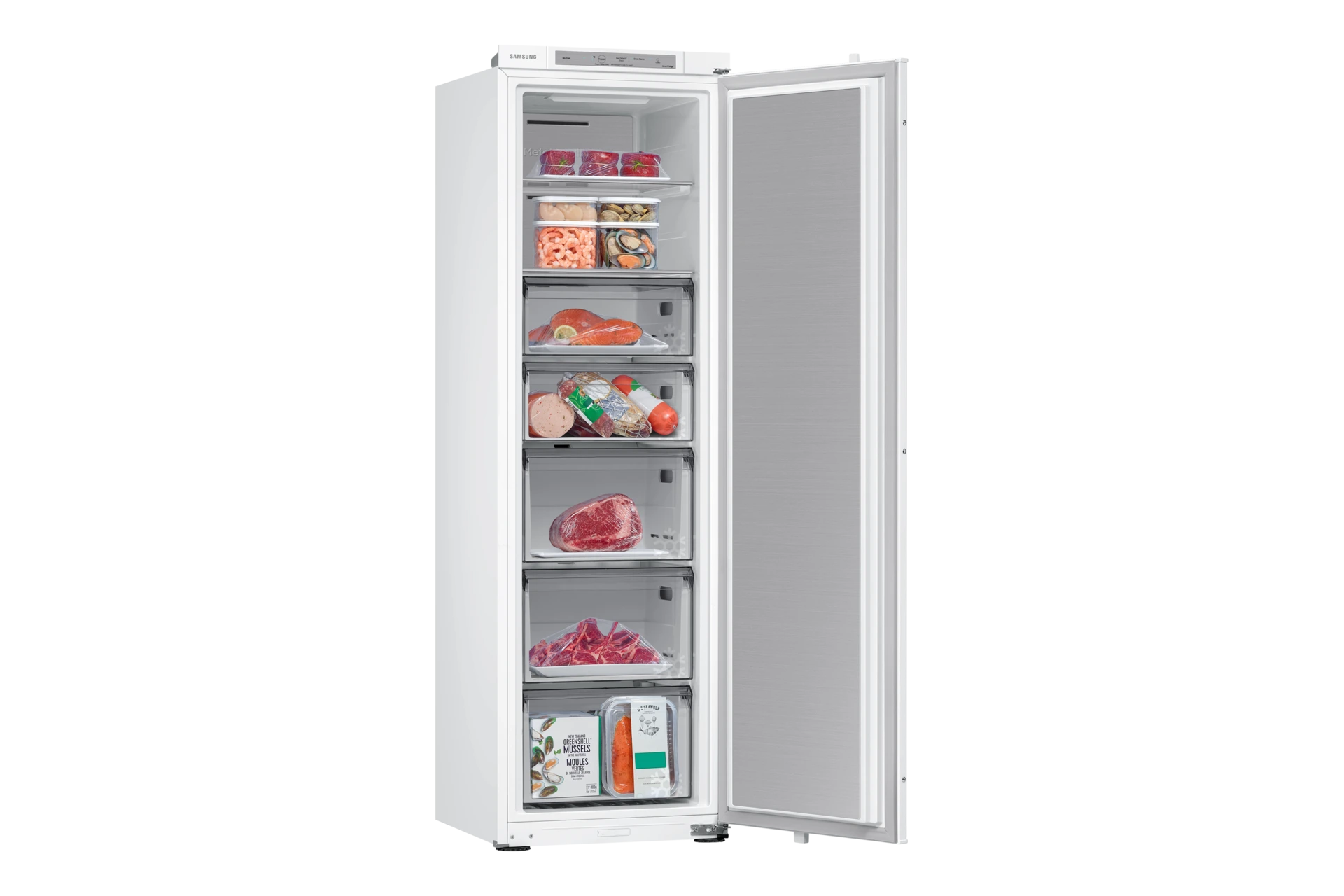 Zamrażarka do zabudowy jednodrzwiowa No Frost AI Energy Mode wys. 177,5 cm BRZ22700EWW/EF — widok 8