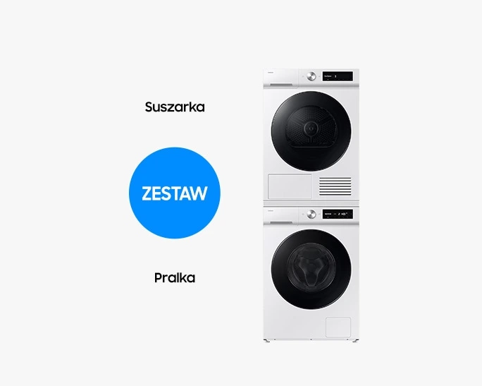 Zestaw Pralka Bespoke AI 11kg WW11DB7B34GWU4 + Suszarka Bespoke AI 9kg DV90DB7845GWU4 — widok 2