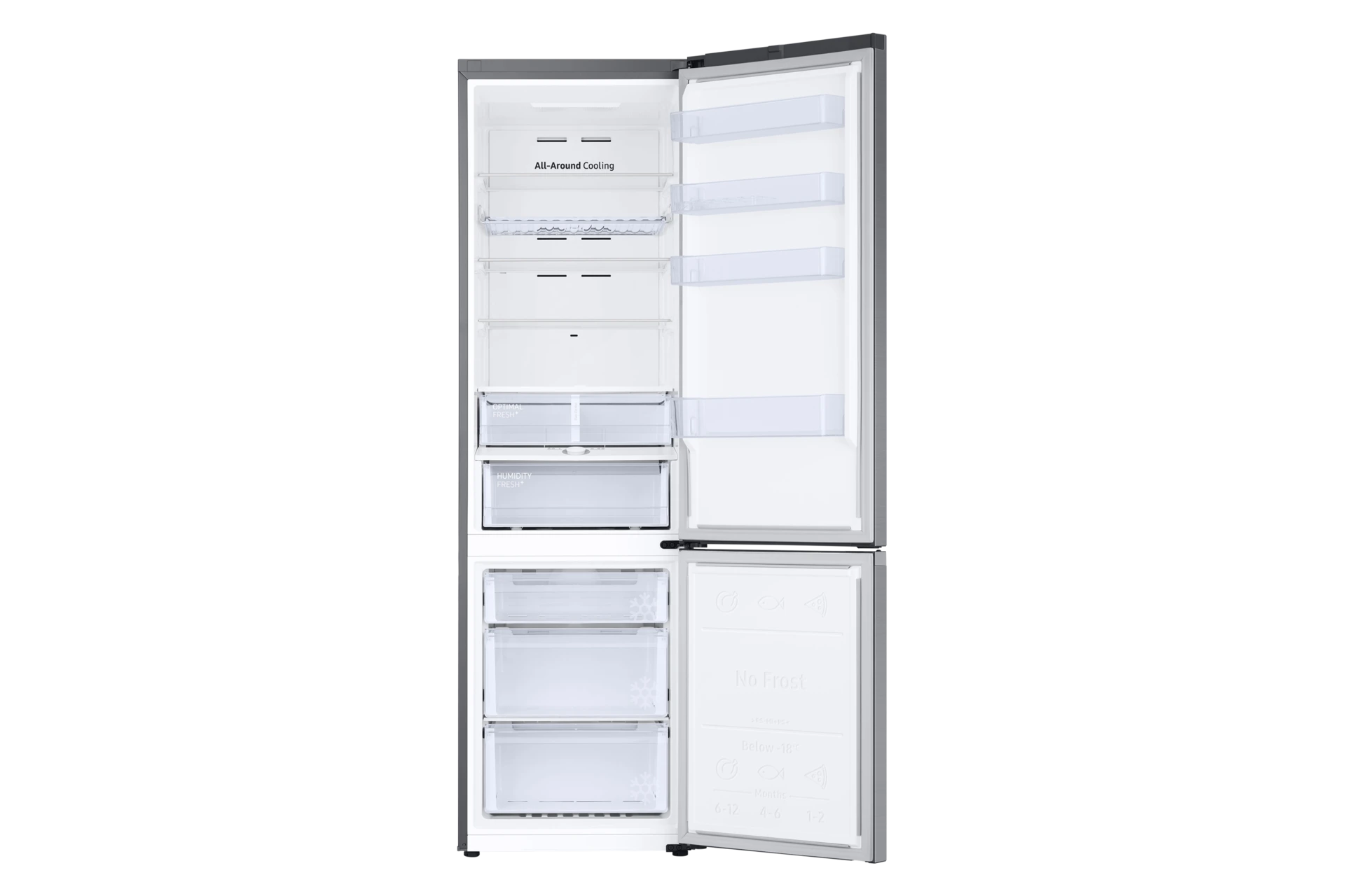 Lodówka AI z dolnym zamrażalnikiem No Frost AI Energy Mode wys. 203 cm RB38C675CS9/EF — widok 3
