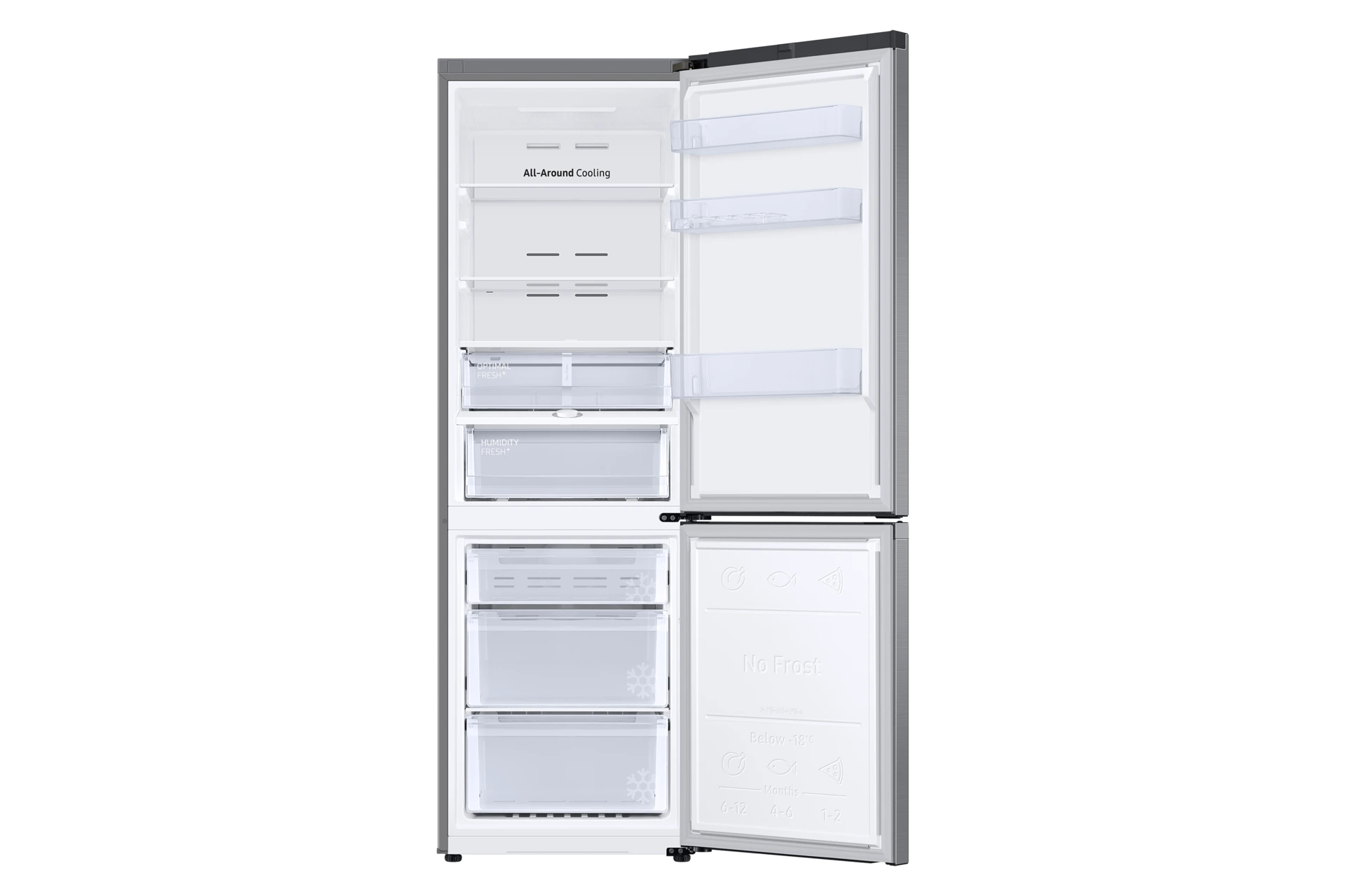 Lodówka AI z dolnym zamrażalnikiem No Frost AI Energy Mode wys. 185,3 cm RB34C603CS9/EF — widok 3