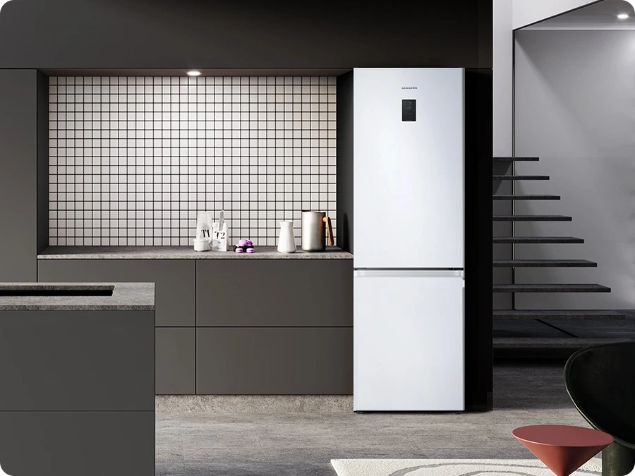 Samsung RB34C675DWW/EF — Prosta linia frontu