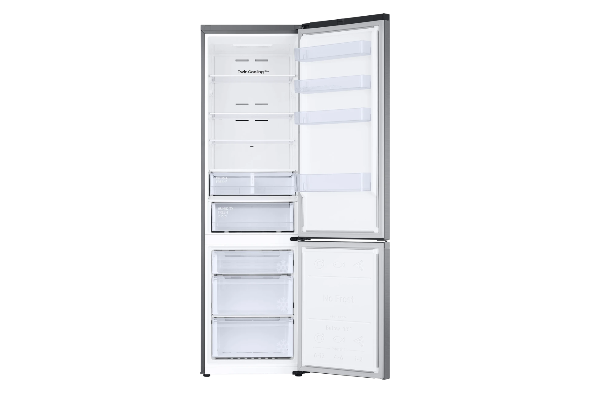 Lodówka AI z dolnym zamrażalnikiem No Frost AI Energy Mode wys. 203 cm RB38C607AS9/EF — widok 3
