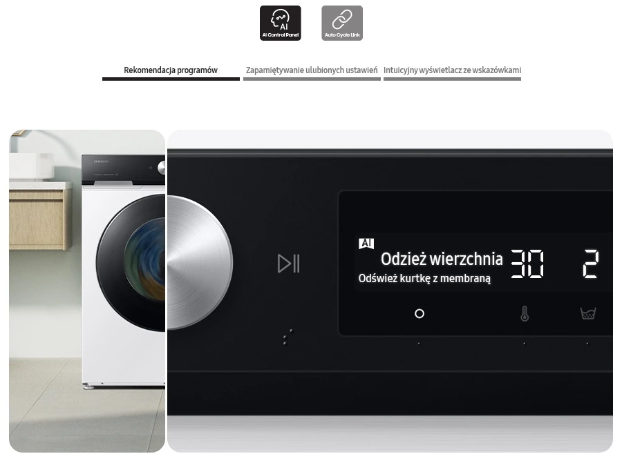 Samsung WW11DB7B94GEU4 — Panel AI Control