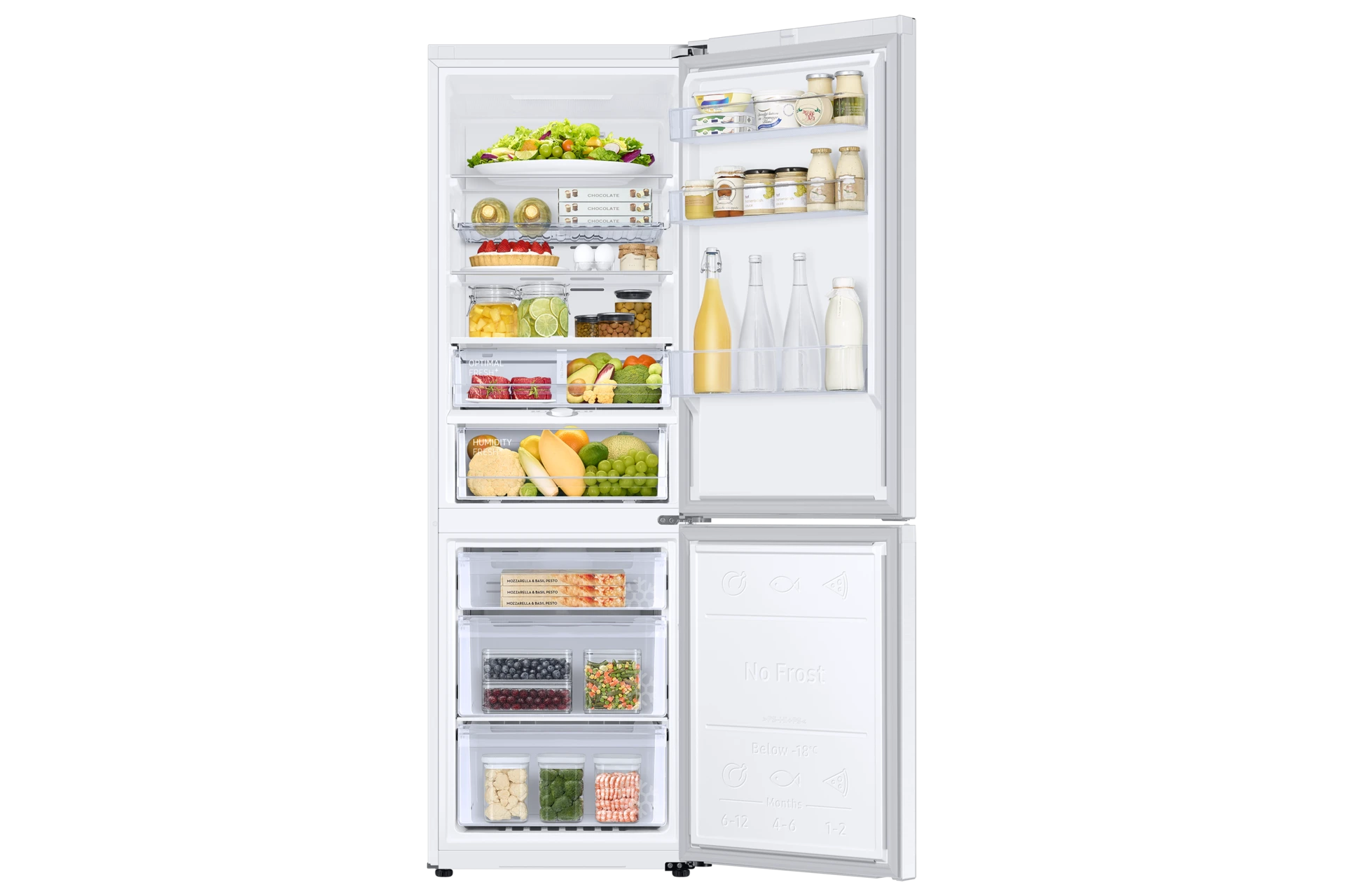Lodówka AI z dolnym zamrażalnikiem No Frost AI Energy Mode wys. 185,3 cm RB34C675DWW/EF — widok 5