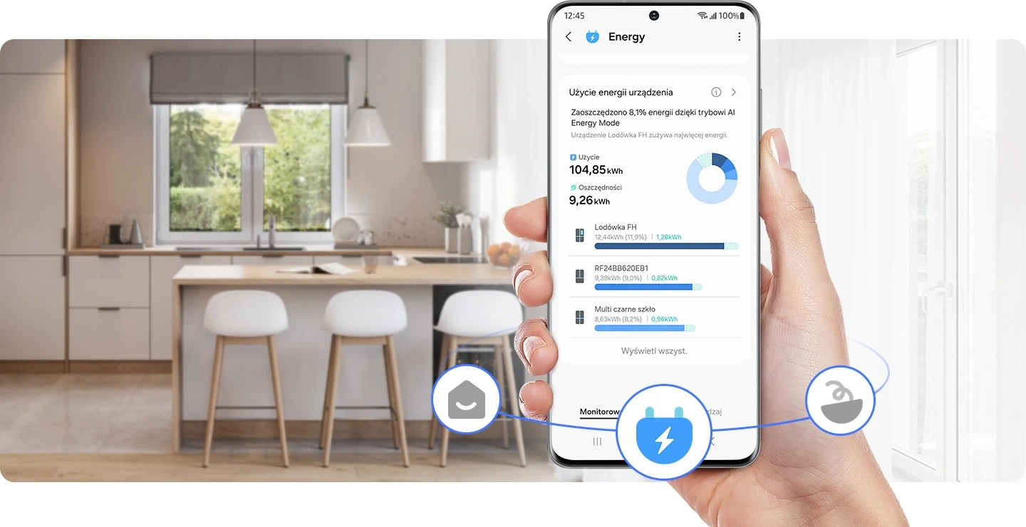 Samsung RB34C603CS9/EF — Tryb AI Energy Mode