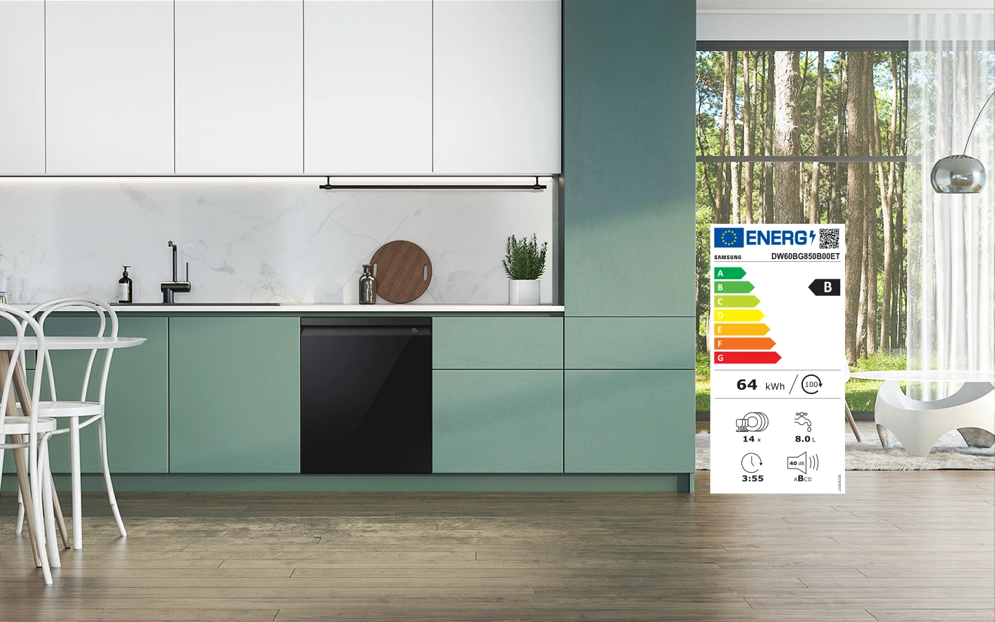 Samsung DW60BB890UAPET — Efektywność energetyczna