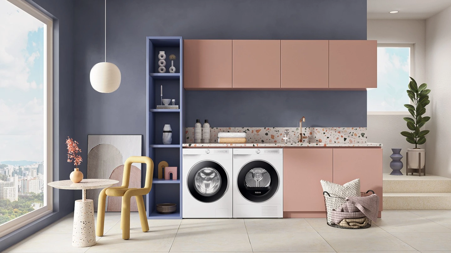Samsung WW90DG6U25LHU4 — aranżacja producenta