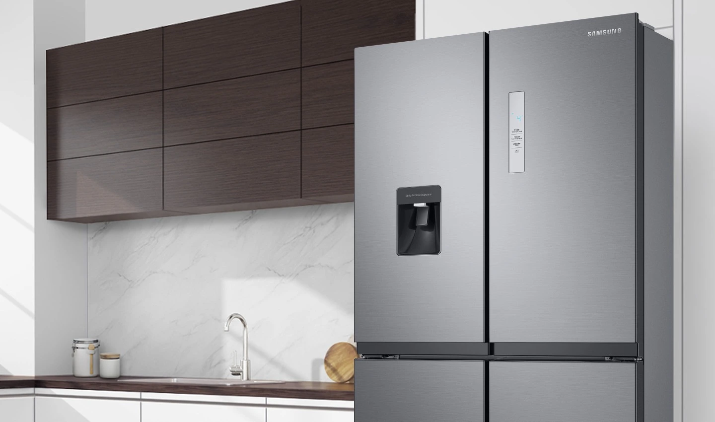 Samsung RF48A401EB4/EO — Prosta linia frontu