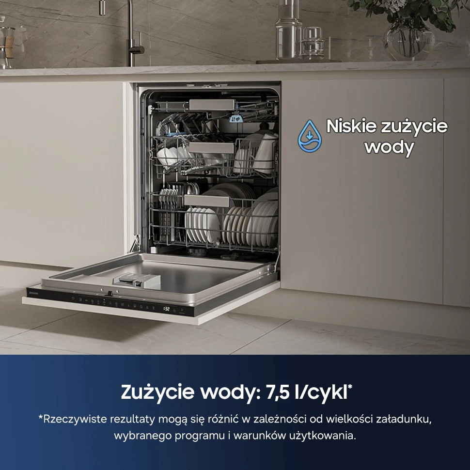 Zmywarka do zabudowy z systemem Auto Open bez panelu 60 cm DW80H77H3B0U1 — widok 14