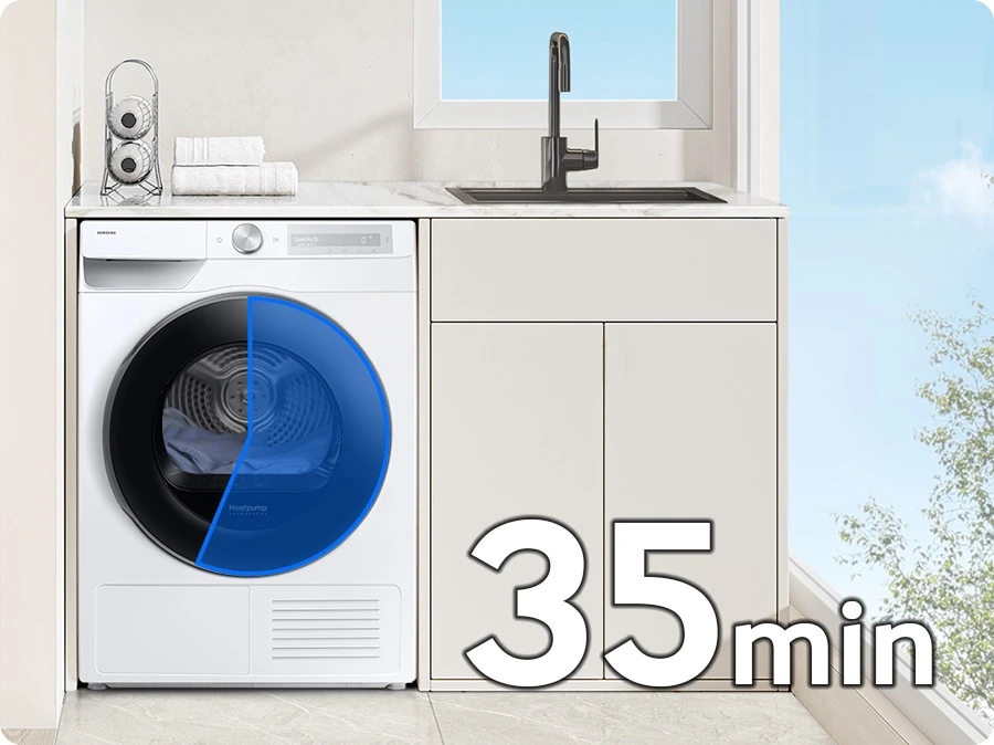 Samsung DV9MDG6845LHU4 — Szybkie Suszenie 35 minut