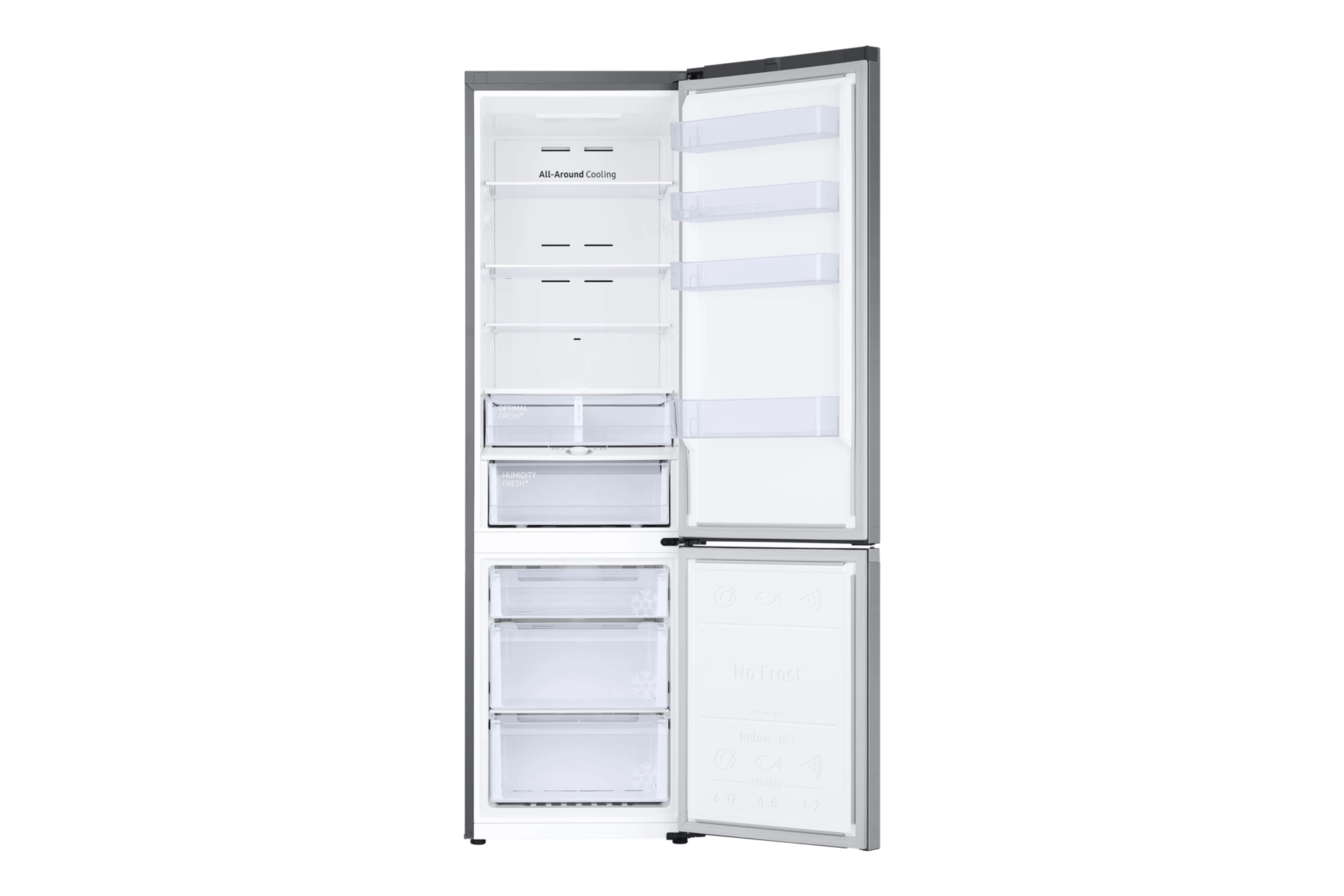 Lodówka AI z dolnym zamrażalnikiem No Frost AI Energy Mode wys. 203 cm RB38C603CS9/EF — widok 3
