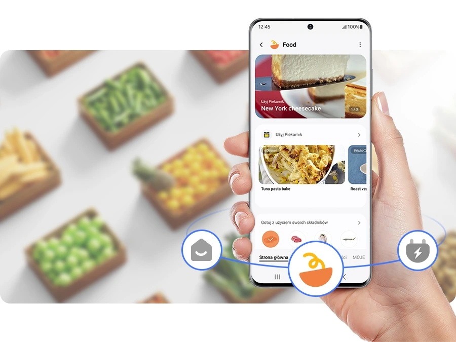 Samsung BRB70F30AEF0EO — Samsung Food i planowanie posiłków