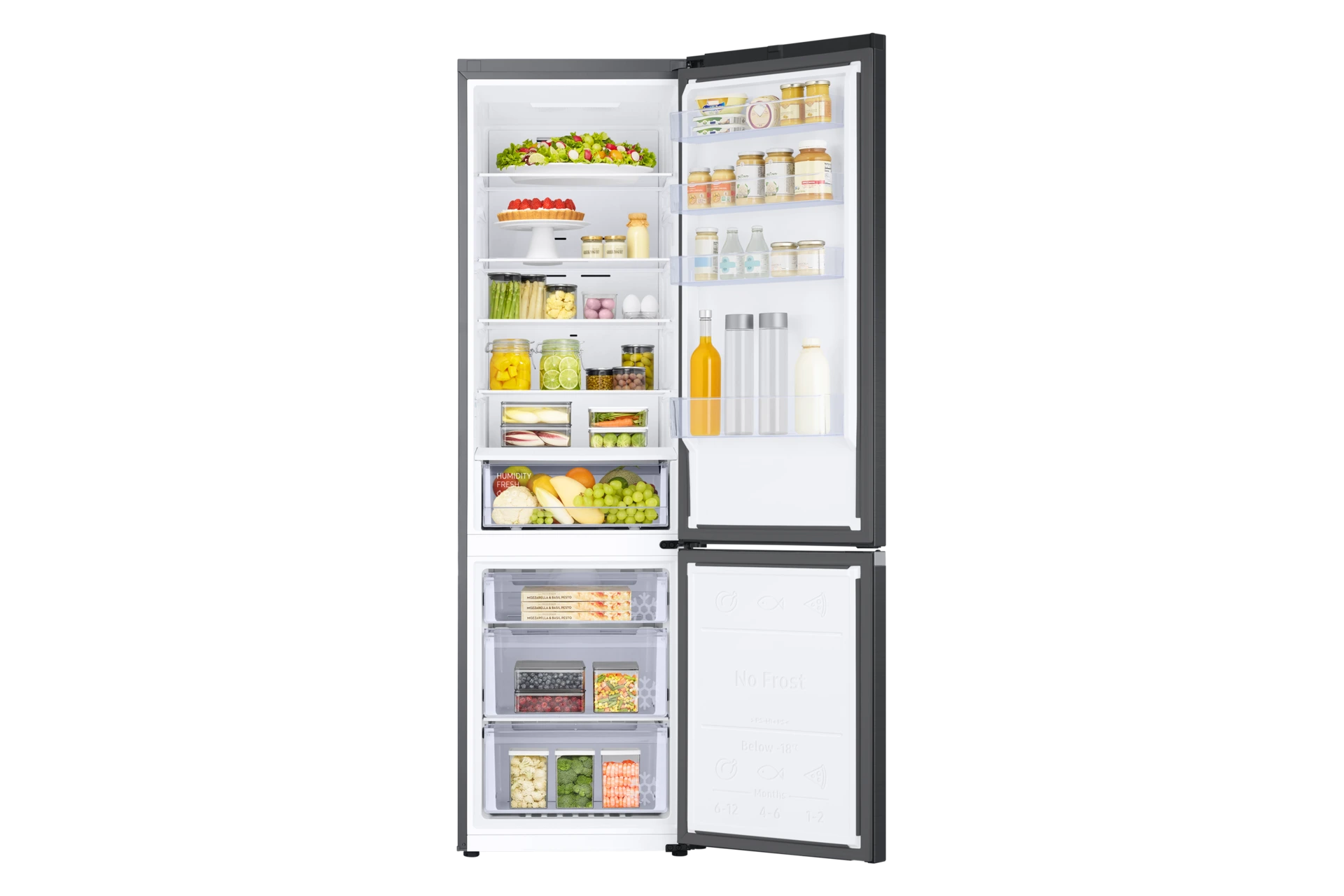 Lodówka AI z dolnym zamrażalnikiem No Frost AI Energy Mode wys. 203 cm RB38C600CB1/EF — widok 5