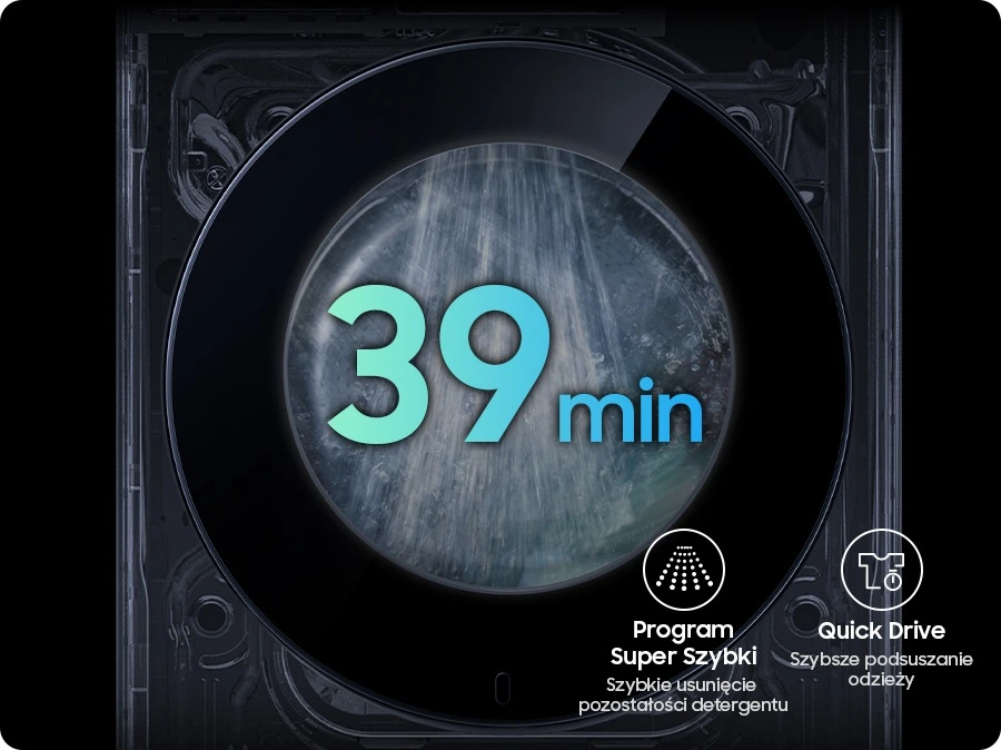 Samsung WF90H11C4ST2 — Program Super Szybki 39 minut