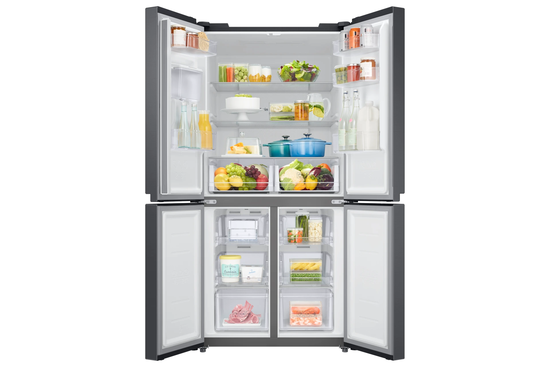 Lodówka Multidoor Slim No Frost Twin Cooling Plus™ wys. 179,3 cm RF48A401EB4/EO — widok 7