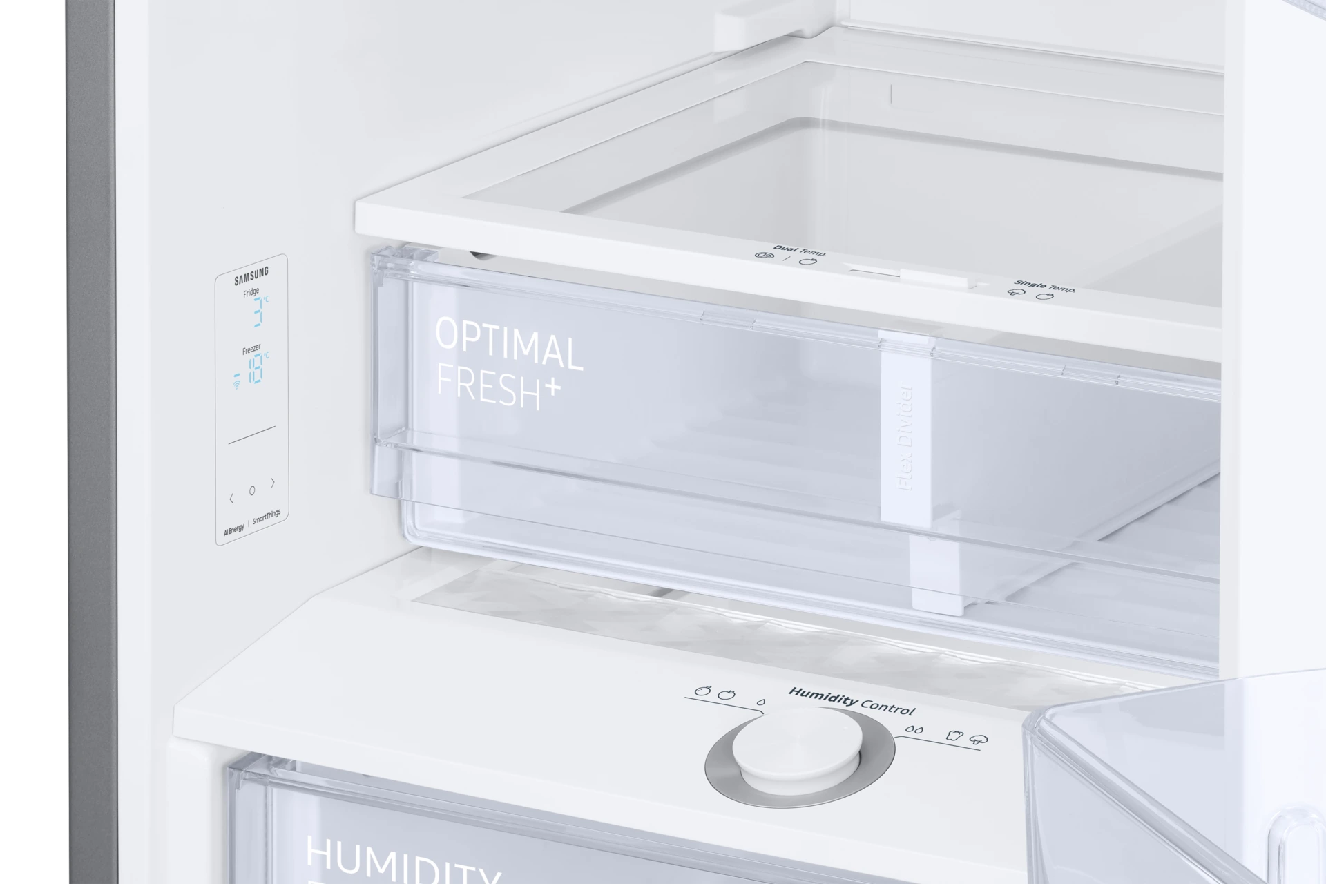 Lodówka AI z dolnym zamrażalnikiem No Frost AI Energy Mode wys. 203 cm RB38C603CS9/EF — widok 11
