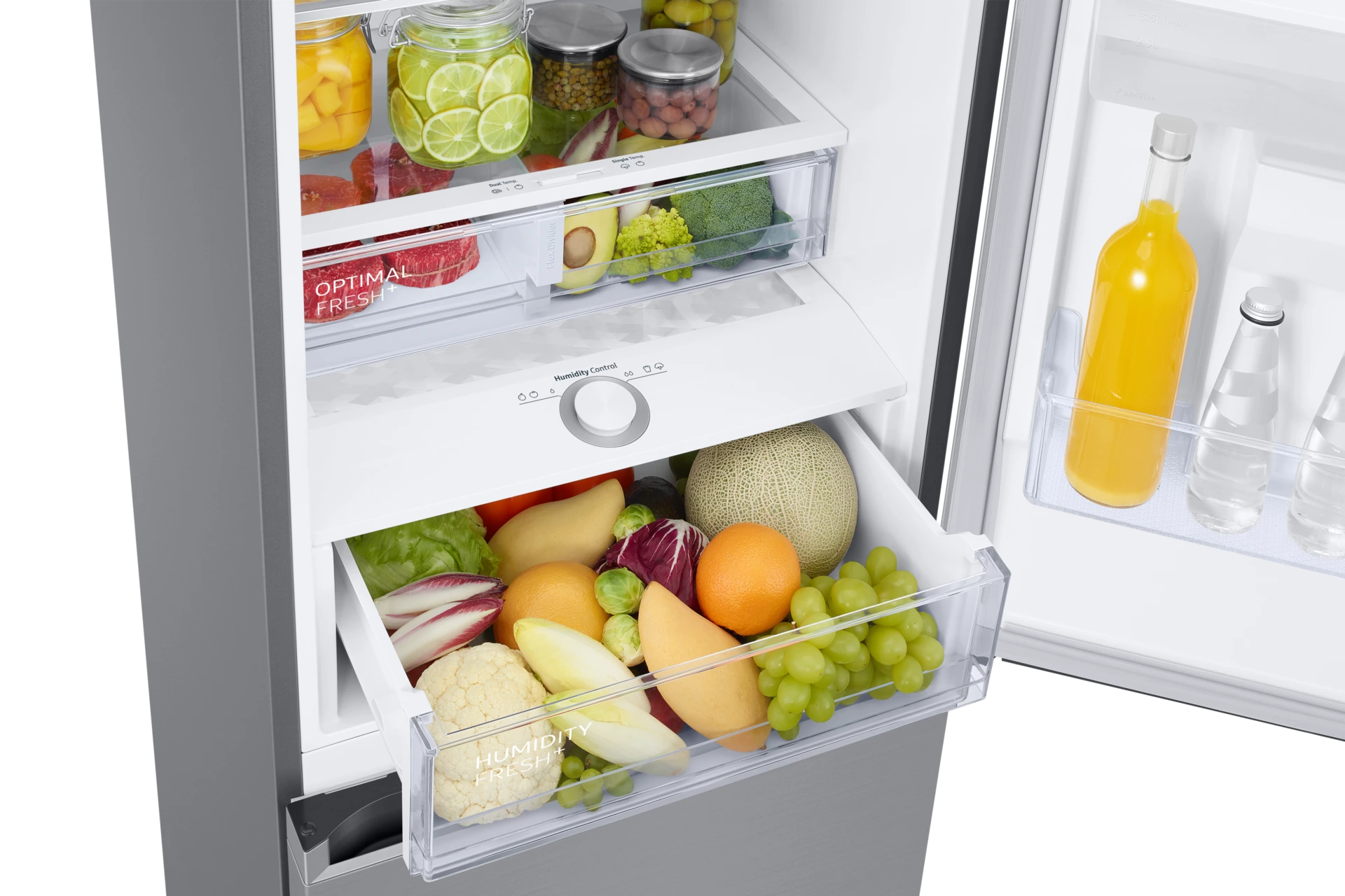 Lodówka AI z dolnym zamrażalnikiem No Frost SpaceMax™ wys. 203 cm RB38C635ES9/EF — widok 6