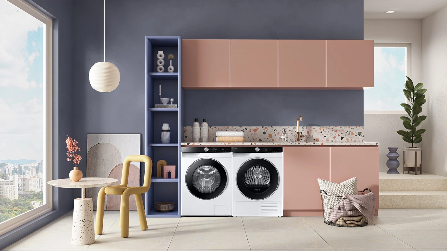 Samsung WW90DG6U25LKU4 — aranżacja producenta