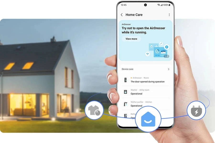 Samsung DW60BB890UAPET — SmartThings Home Care