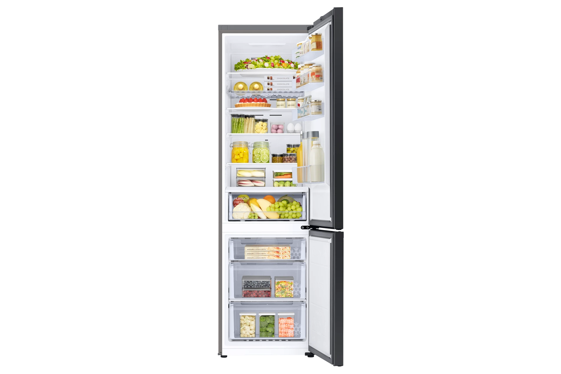 Lodówka Bespoke AI z dolnym zamrażalnikiem No Frost AI Energy Mode wys. 203 cm RB38C6B2E22/EF — widok 3