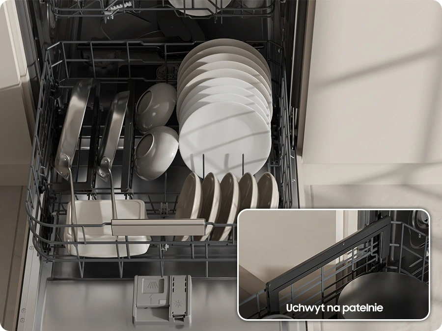 Samsung DW80H73WBI0U1 — Uchwyt na patelnie