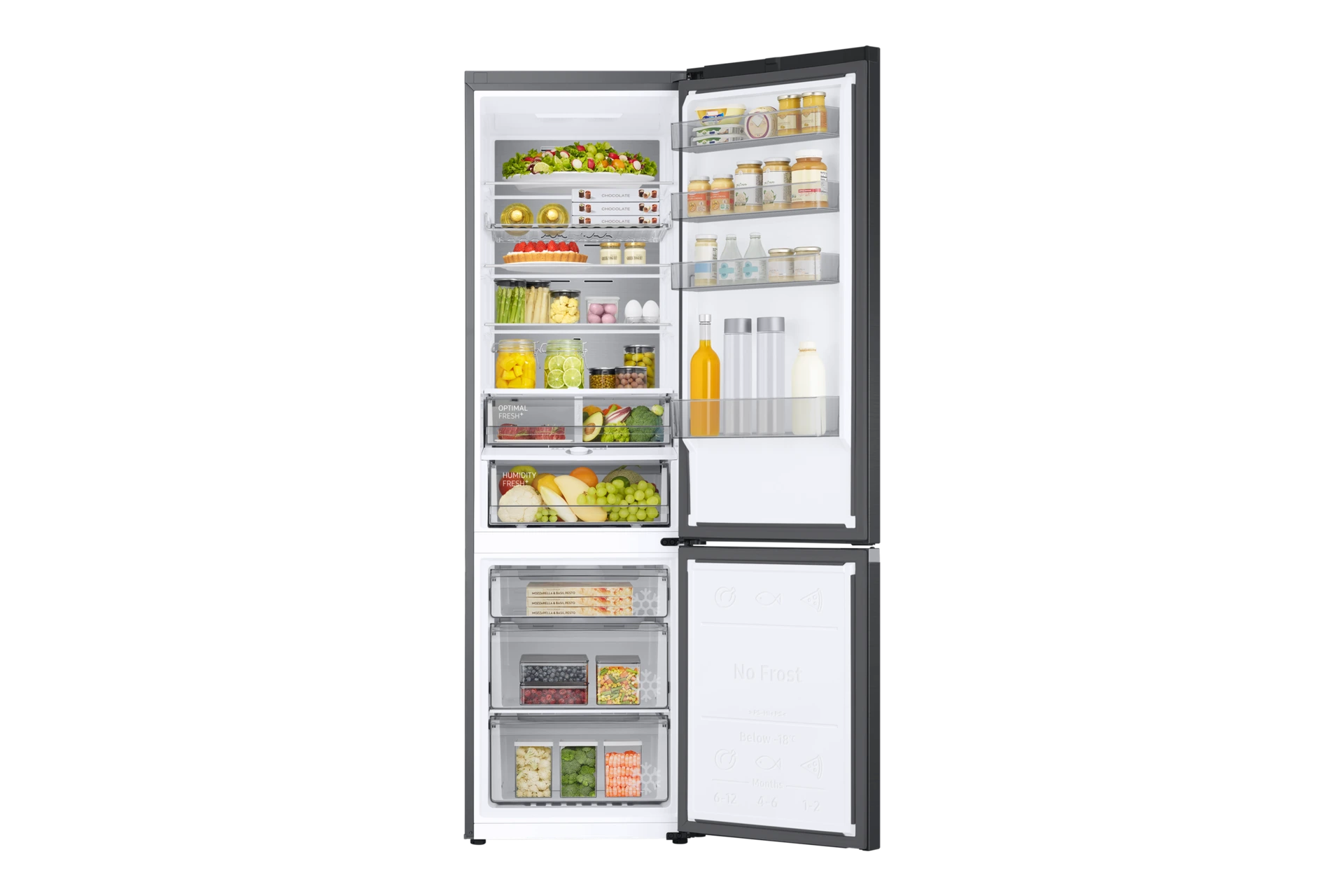 Lodówka AI z dolnym zamrażalnikiem No Frost SpaceMax™ wys. 203 cm RB38C705CB1/EF — widok 6