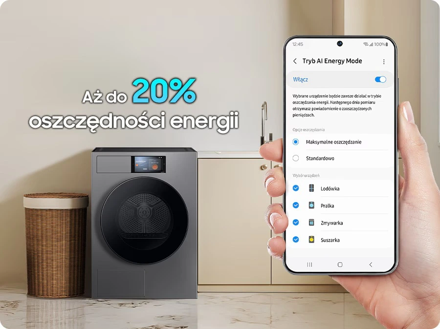 Samsung DV90F09F4SU4 — Tryb AI Energy Mode