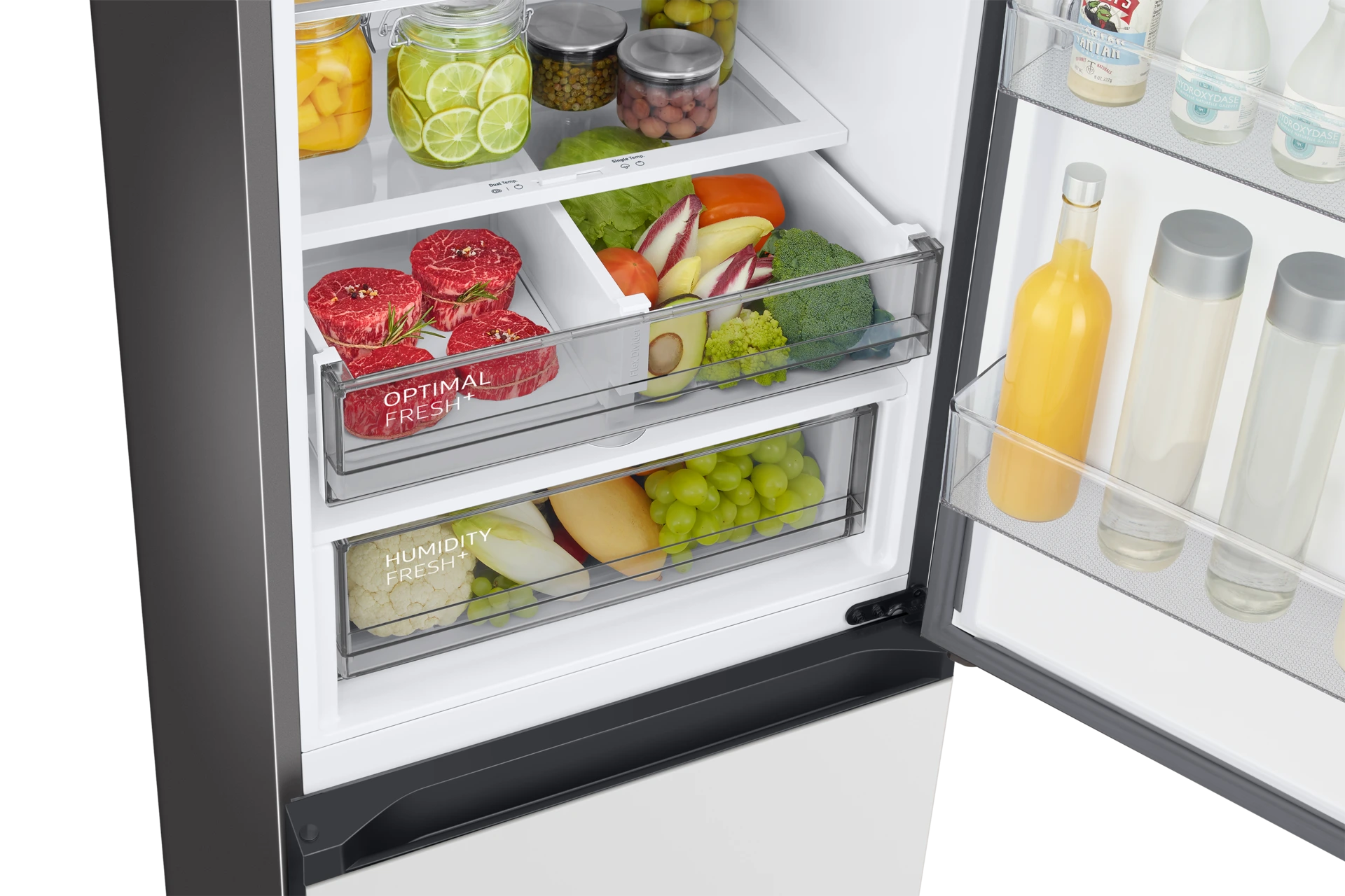 Lodówka Bespoke AI z dolnym zamrażalnikiem No Frost Optimal Fresh + wys. 203 cm RB38C7B5C12/EF — widok 5