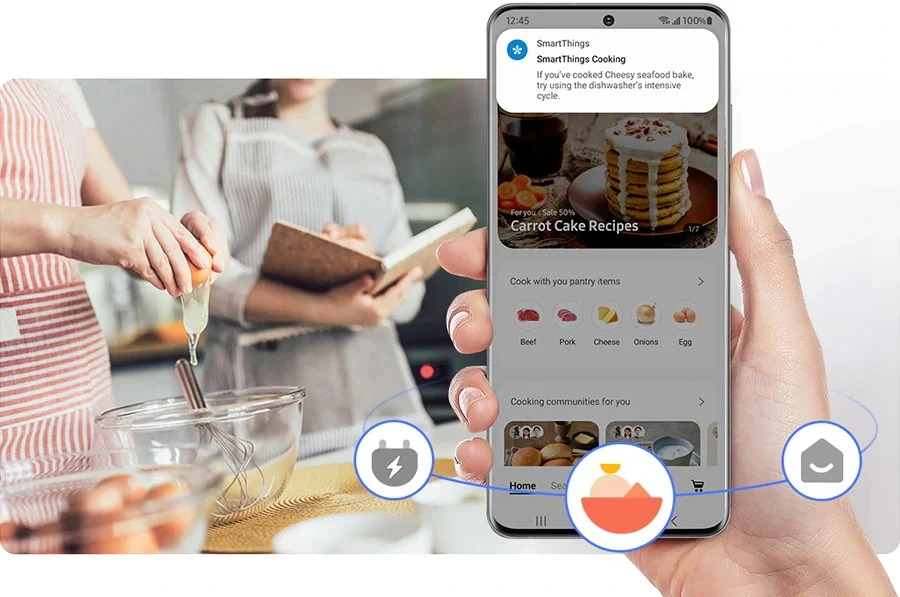 Samsung DW60BB890UAPET — Samsung Food i planowanie posiłków